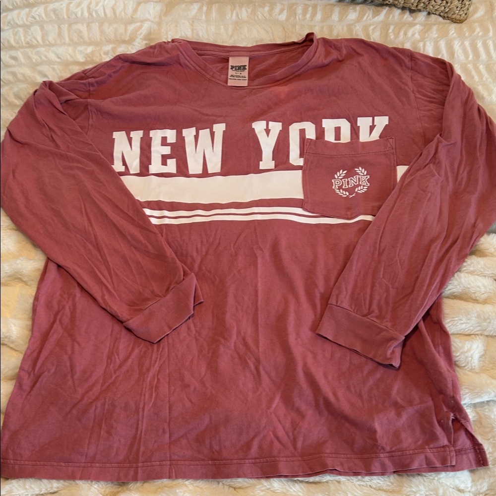 PINK Victoria's Secret Dusty Rose Tee
